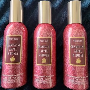 Bath & Body Works White Barn Concentrated RoomCHAMPAGNE APPLE & HONEY ~Set of 3